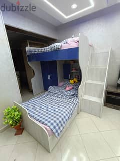 غرفة أطفال سريرين 0