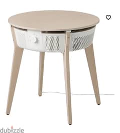 Ikea table with air purifier