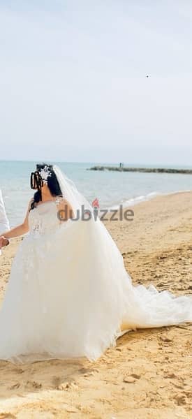 Bridal dress with veil 1