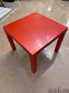 ikea red table 0