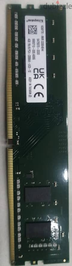 Kingstone RAM 4GB DDR4 3200MHz DESKTOP Memory 0