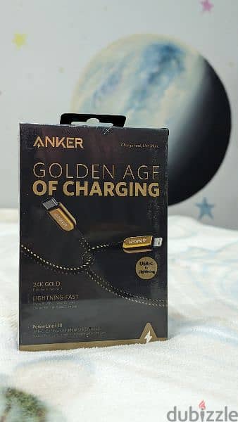 Anker 24k golden cable for iphone 3