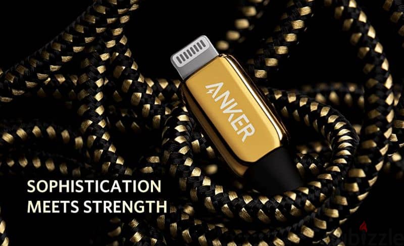 Anker 24k golden cable for iphone 10
