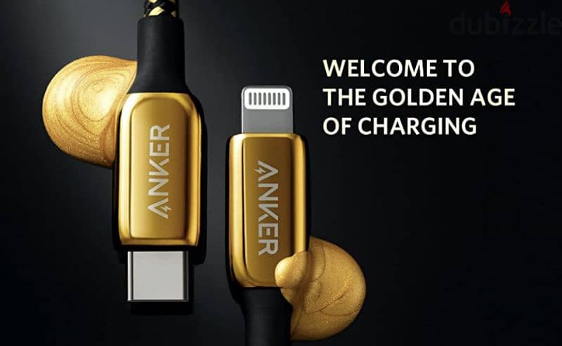 Anker 24k golden cable for iphone 11