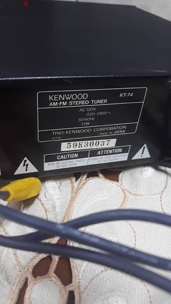 Kenwood digital Stereo Tuner KT-74 1