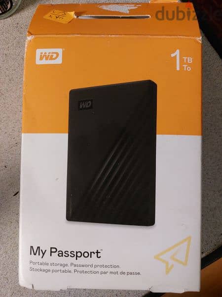 WD 1TB My Passport Portable External Hard Drive, Black 0