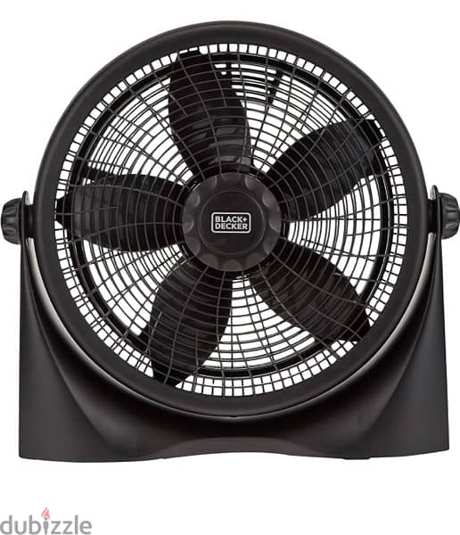 Black & Decker | Box Fan with 55 Watt Motor | 3 Speeds | Black 1
