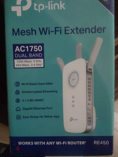 Tp link Wifi extender Ac1750 RE450