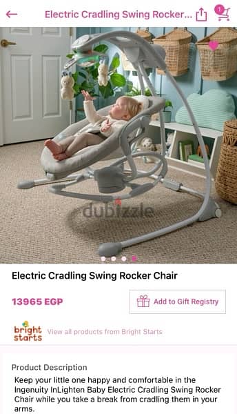 Ingenuity Baby swing for sale 1