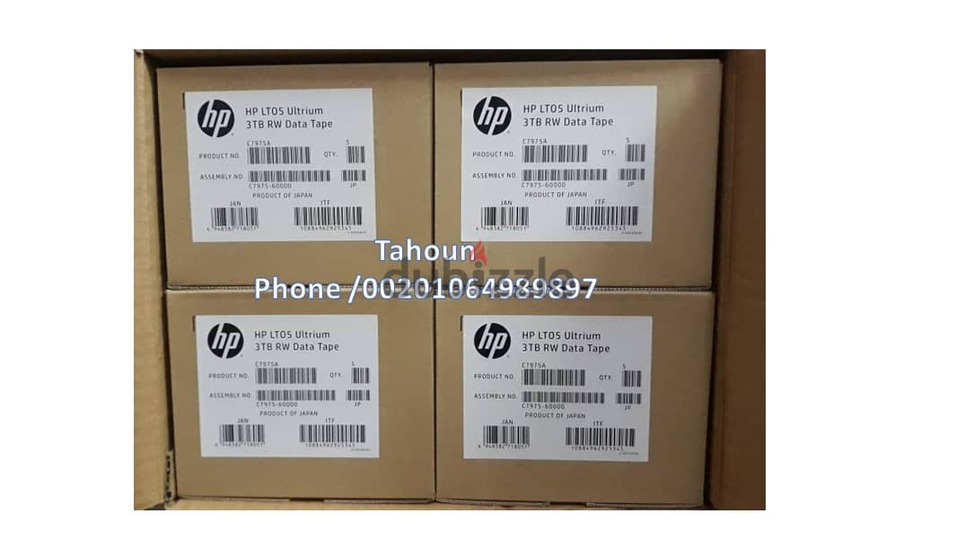 شرائط تخزين من نوع   (   HP  ( LTO-5  3TB  C7975A )  &  ( LTO-4 1.6TB 0