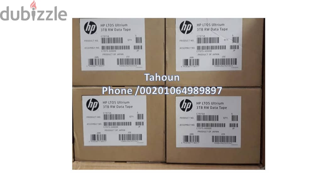 شرائط تخزين من نوع   (   HP  ( LTO-5  3TB  C7975A )  &  ( LTO-4 1.6TB 1