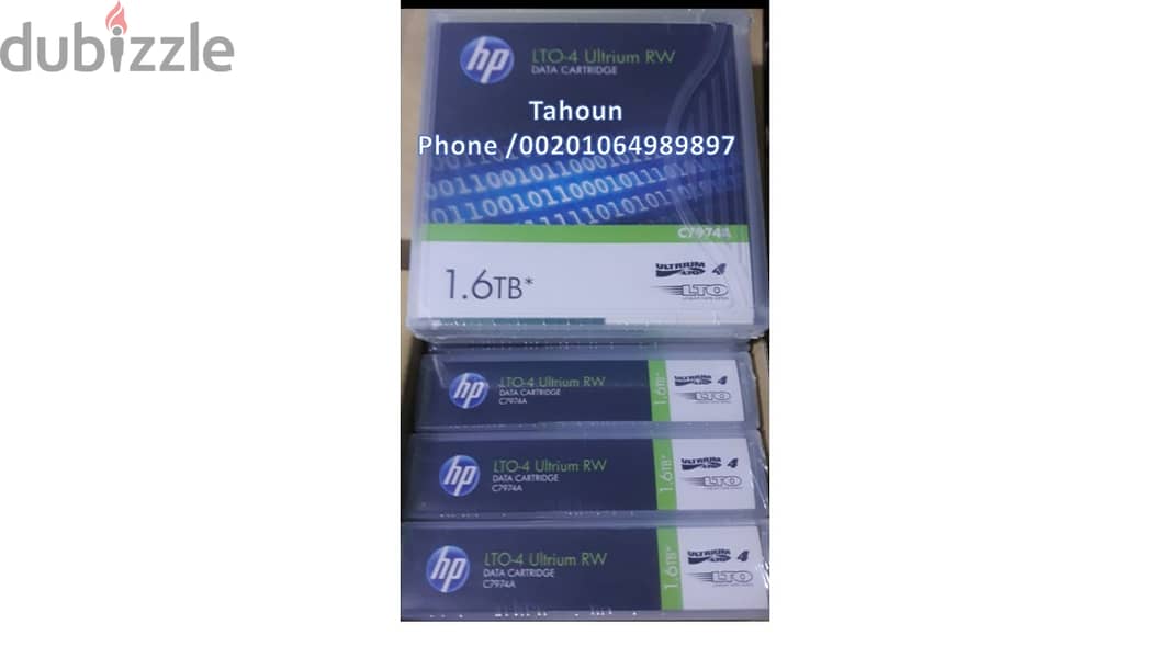 شرائط تخزين من نوع   (   HP  ( LTO-5  3TB  C7975A )  &  ( LTO-4 1.6TB 5