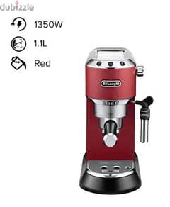 Dedica Espresso Coffee Maker 1.1 L 1350.0 W EC685. R Red 0