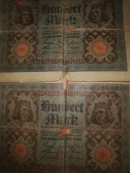 100 فرانك الماني قديم 0