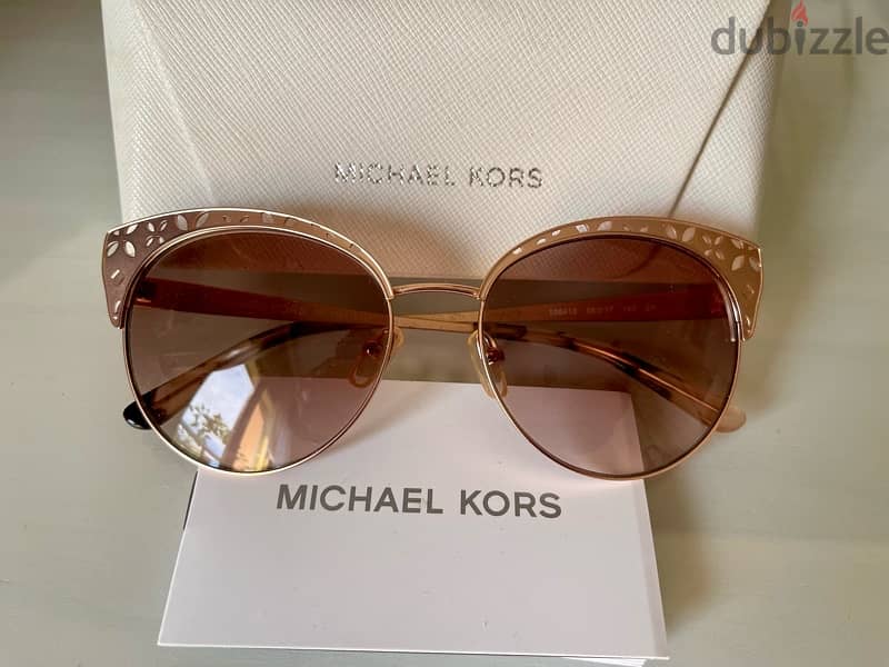 New Michael Kors sunglasses rose gold and pink leanses 1