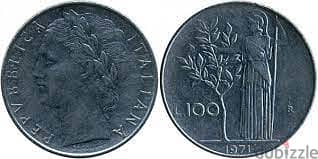 إيطاليا 100 ليرة, 1971 0