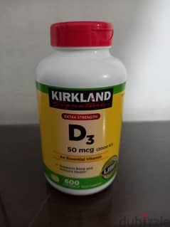 Vitamin D3 Brand New. 2000 IU. 600 tablets. expire June 2026 0