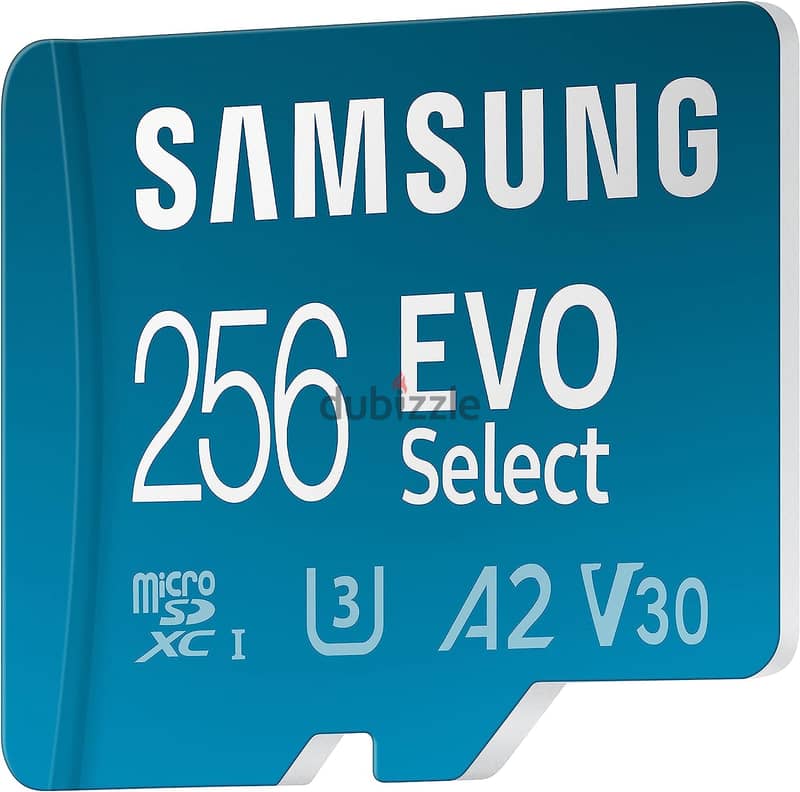 SAMSUNG EVO Select Micro SD-Memory-Card + Adapter, 256GB microSDXC 3