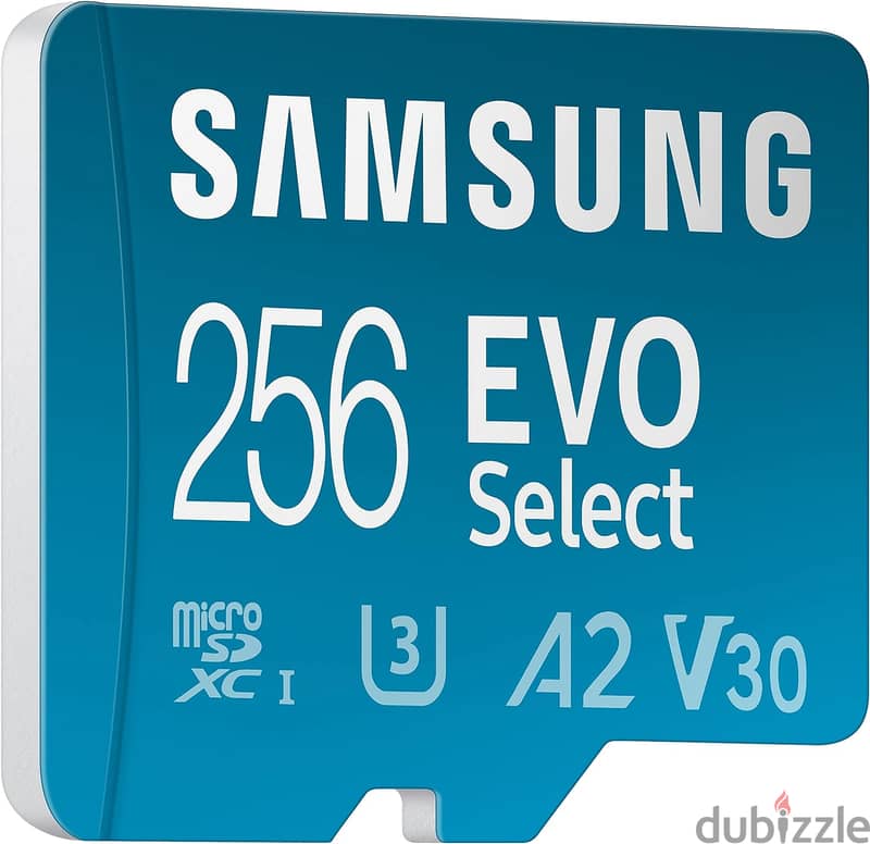 SAMSUNG EVO Select Micro SD-Memory-Card + Adapter, 256GB microSDXC 4