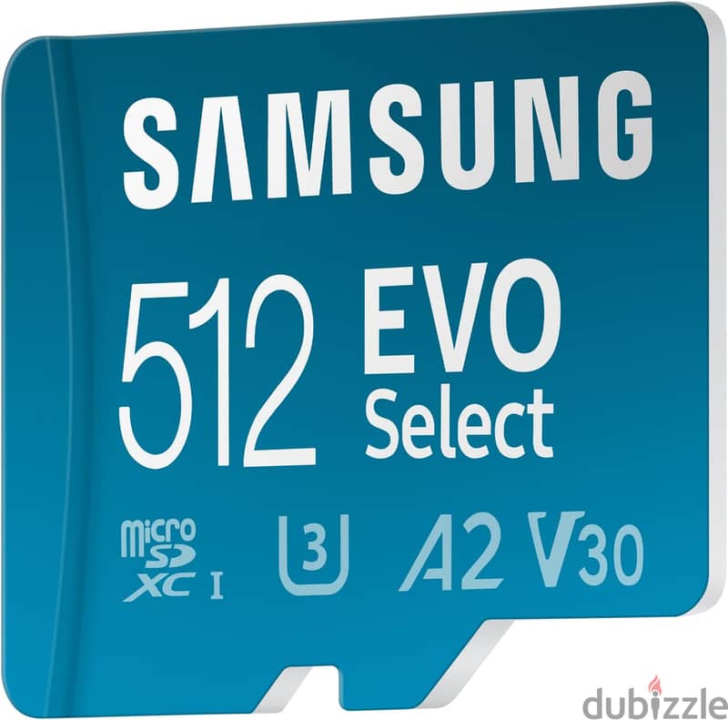 SAMSUNG EVO Select Micro SD-Memory-Card + Adapter, 512GB microSDXC 2