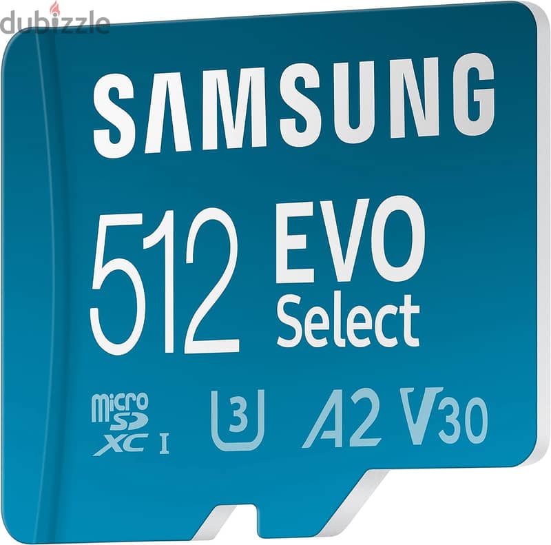 SAMSUNG EVO Select Micro SD-Memory-Card + Adapter, 512GB microSDXC 7