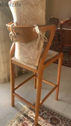Wood Modern Bar chair - كرسي بار خشب مودرن