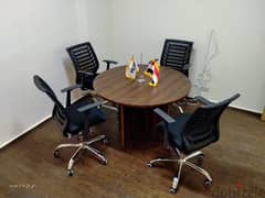 ترابيزة اجتماعات ( meeting table ) دائرية الشكل خشب mdf اسباني مستورد 0