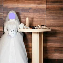 فستان زفاف استخدام مرة واحدة بمشتملاته