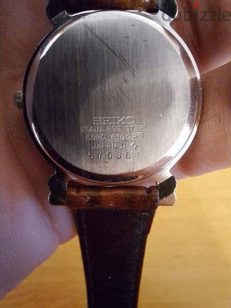 Vintage 1990s Seiko Watch 6530 - 6100 Quartz 1