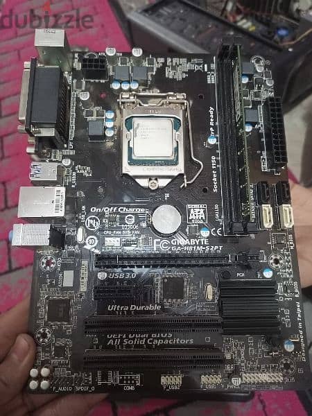 h81 gigabyte + pentium G3220 + 2gb ddr3 ram 1