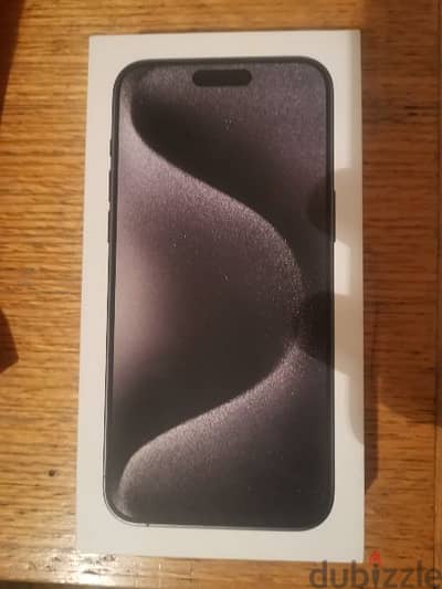 New Registered Iphone 15 pro max 265 GB black titanium