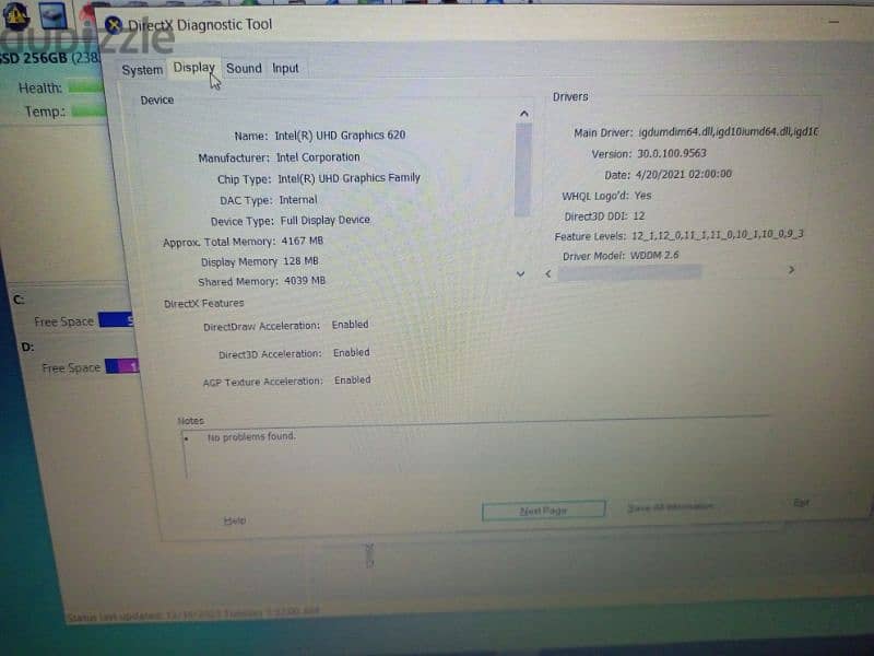 Hp 250 G7 Core i5 8th Monitor 15.6 Full hd 1