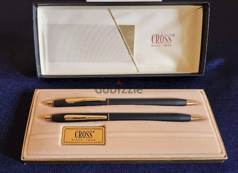 Set of Cross ball point pen and . 5 mmm pencil  طقم اقللم cross 1
