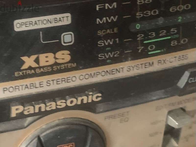 Panasonic stereo system RX-CT855  كاسيت ستريو باناسونيك بحالة جيدة 2