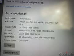 Dell G5 15 - intel i7 8th gen , GTX 1060 , 32 GB RAM, 256 SSD, 1TB HDD 0