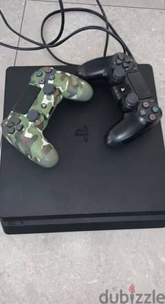 playstation 4 with 2 controllers 0