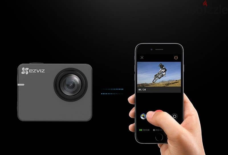 أكشن كاميرا action camera 4K موديل S6 ضد الماء 131 قدم شاشة تاتش EZVIZ 1