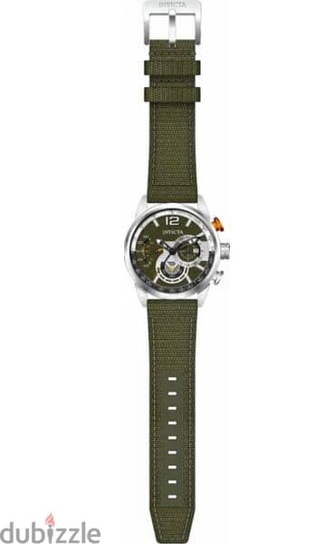 Invicta Aviator 39654 Men's Green Nylon Chronograph & Tachymeter Watch 1