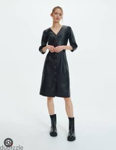 reserved leather dress
