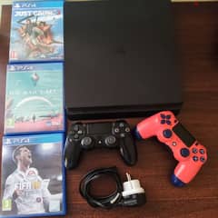 playstation 4 +2 controller+3games+cable