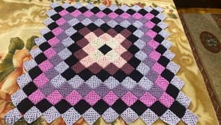 hand made crochet scarfs bed covers cushions