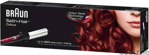 مموج الشعر للنساء 220 -240 فولت من براون EC2C، أحمر، سيراميك