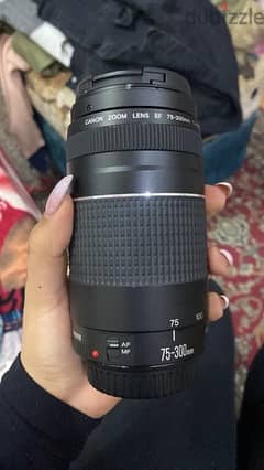 canon lens 75-300mm is EF f/5-4.7 0