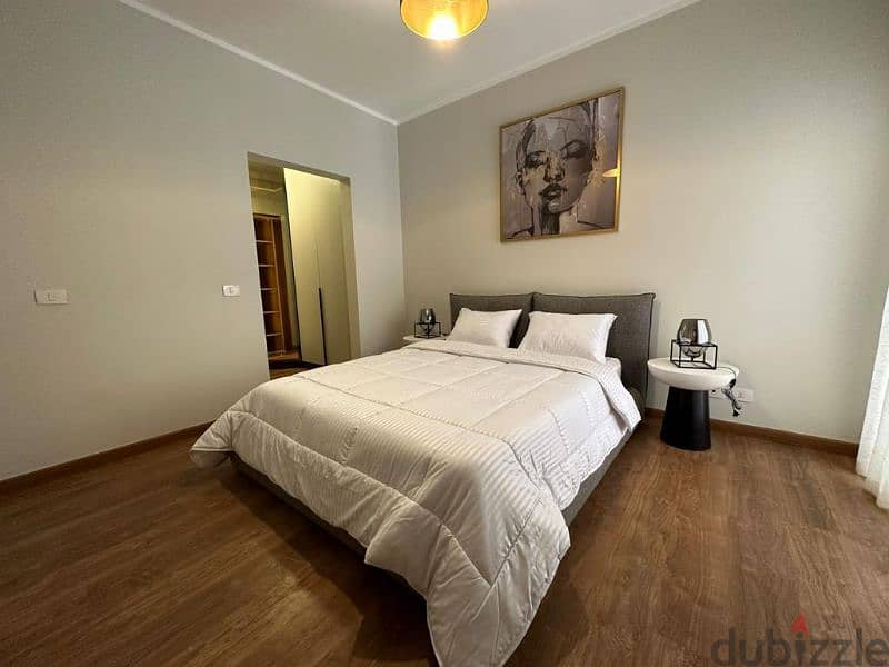 شقة غرفتين متشطبة سوبر لوكس للبيع جاهزة للسكن في كومبوند افينيو 1