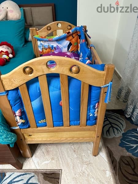 سرير اطفال خشب 1