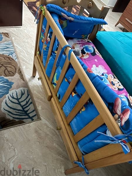 سرير اطفال خشب 4