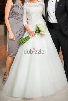 Wedding dress Justin Alexander Lace Ball Gown فستان فرح من دبي
