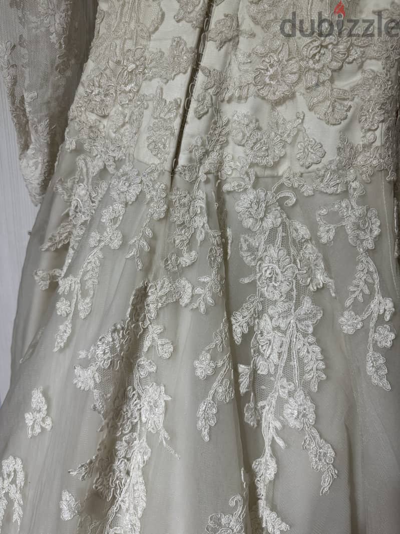Wedding dress Justin Alexander Lace Ball Gown فستان فرح من دبي 4