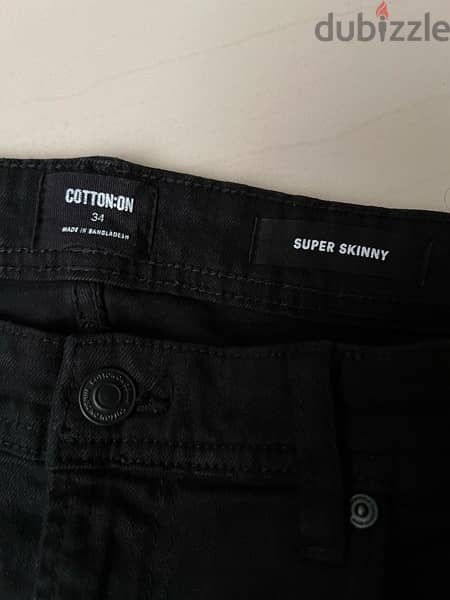 Cotton On Men's Super Skinny Jeans, size 34 3