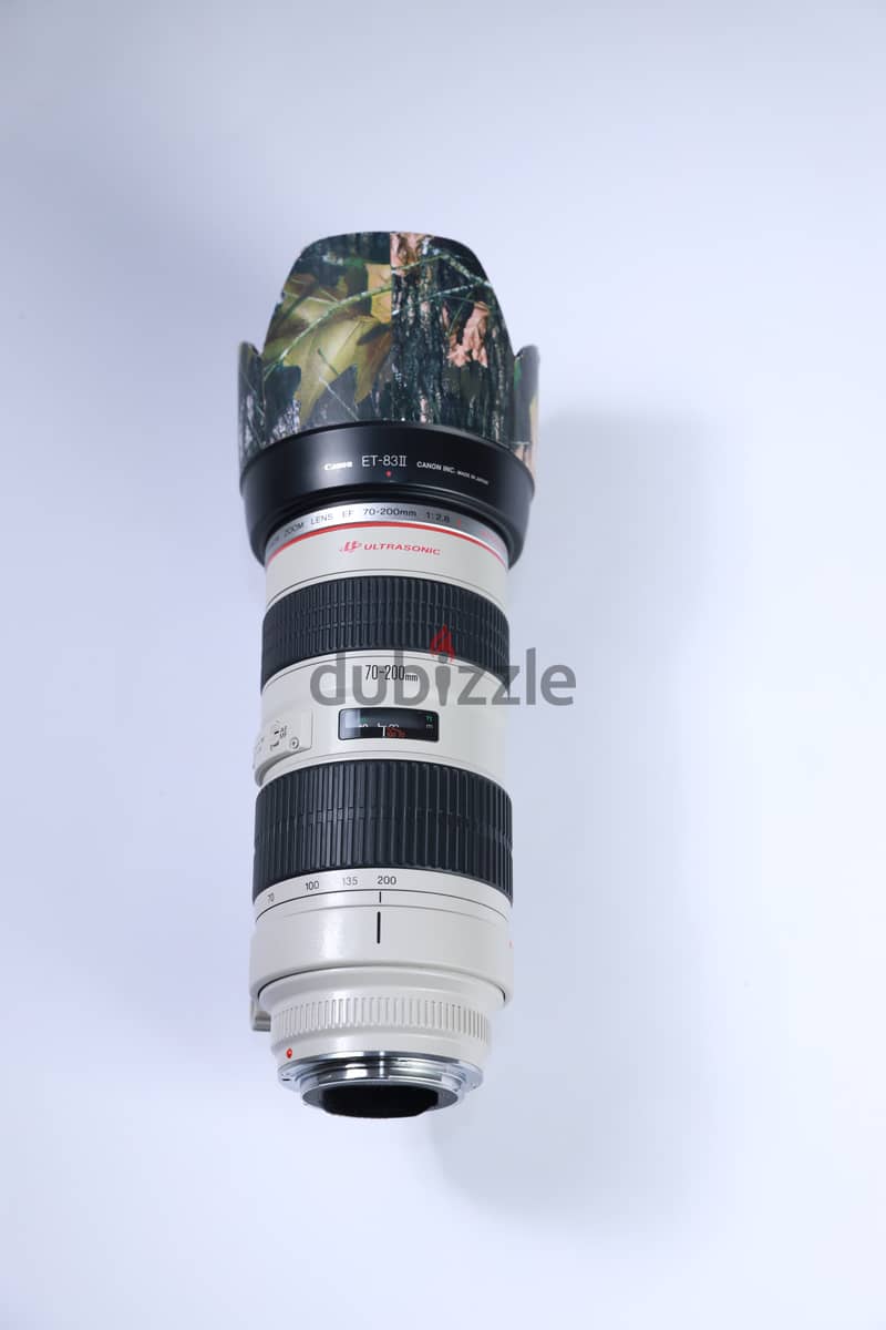 Lens canon 70-200 f2.8 ii بالكابين والهود الاوريجنال  بضمان تجربه بدون 0